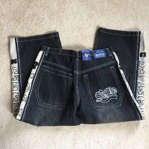 Solo Men’s black jeans NWT 38 x 29 wide leg